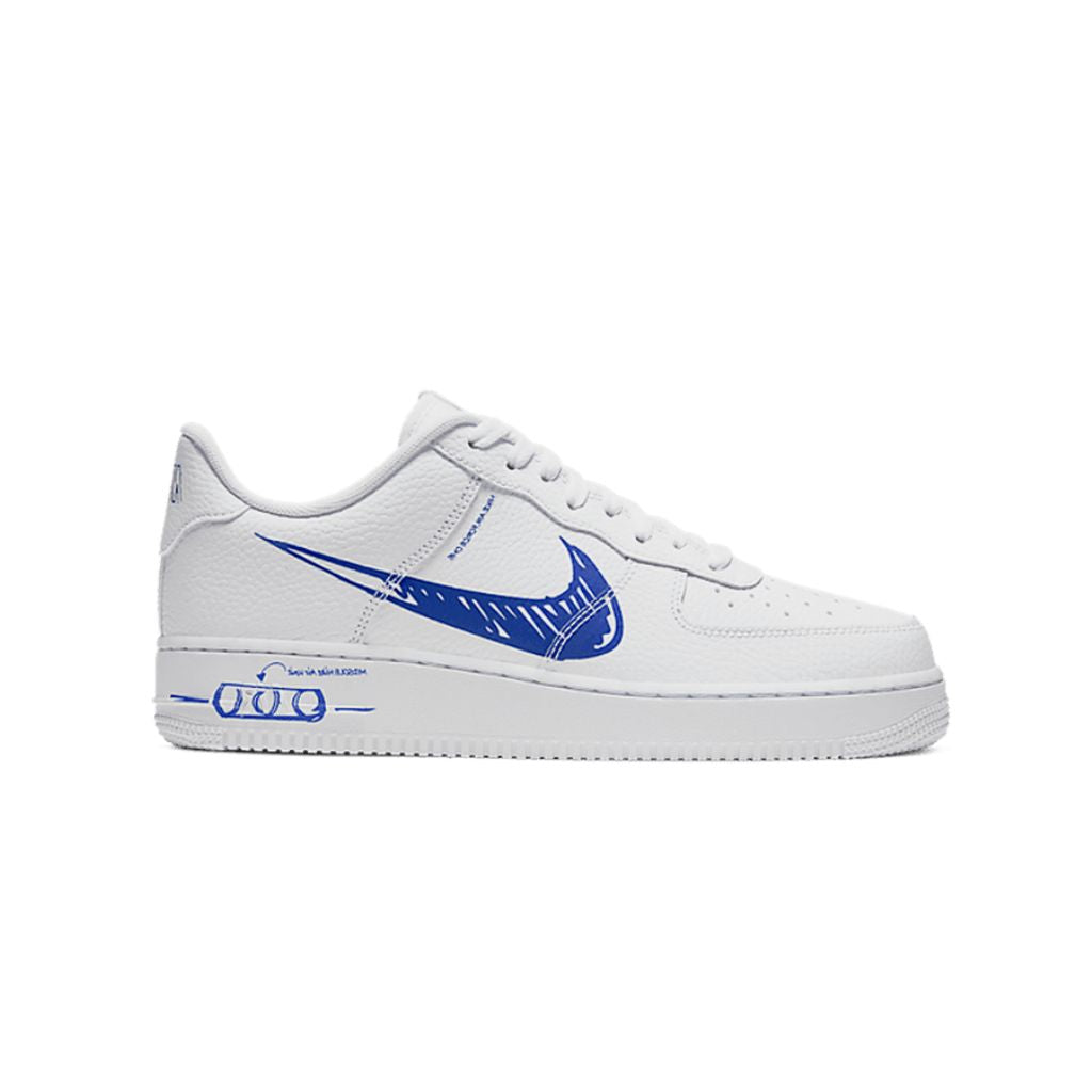 Nike Air Force 1 Low - Sketch While Royal Blue
